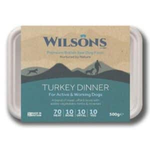 Wilsons Turkey Dinner Premium Raw Frozen Dog Food 500g