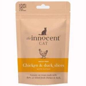 The Innocent Cat Chicken and Duck Slices with Catnip 70g