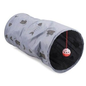 Ancol Felt Cat Tunnel Grey 50cm