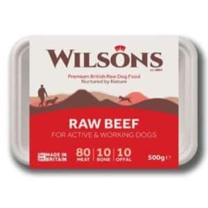 Wilsons Beef Core Raw Frozen Dog Food 500g