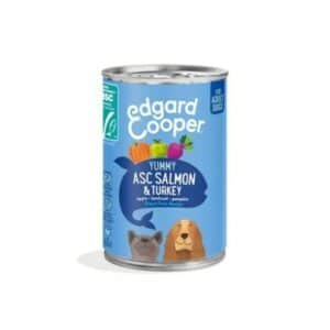 Edgard & Cooper Grain Free Adult Dog Wet Food Salmon & Turkey 6 x 400g