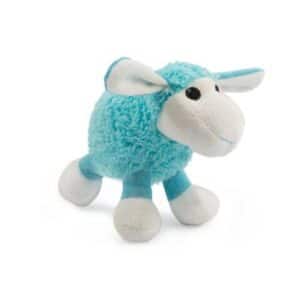 Ancol Small Bite Plush Lamb Dog Toy Blue