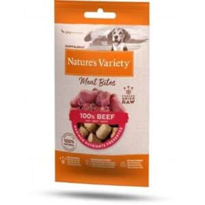 Nature's Variety Freeze Dried Meat Bites Dog Beef 20g