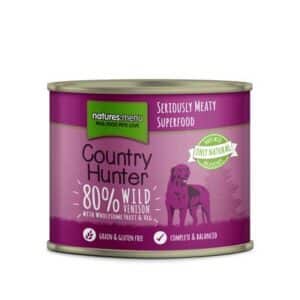 Natures Menu Country Hunter Wild Venison Grain Free Wet Dog Food Cans 6 x 600g