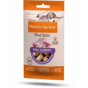 Nature's Variety Freeze Dried Meat Bites Dog Turkey 20g