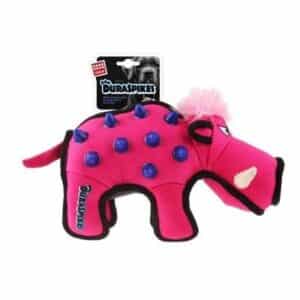 GiGwi Extra Durable Wild Boar Dog Toy Pink