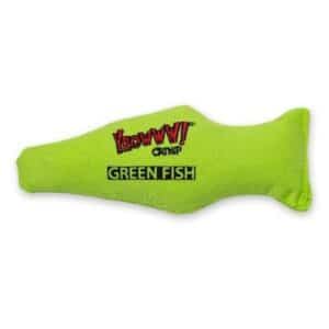 Yeowww! Catnip Green Fish 7"