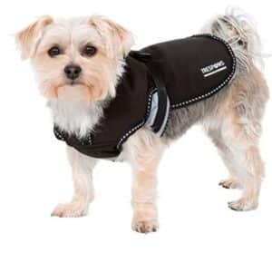 Trespaws Butch Black Fleece Lined Softshell Dog Jacket (XS)