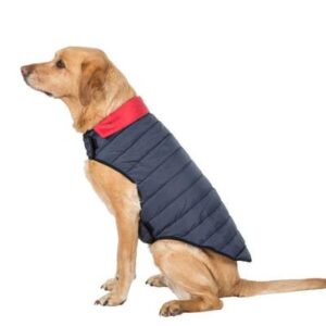 Trespaws Kimmi Flint Quilted Reversable Pack Away Dog Jacket (L)