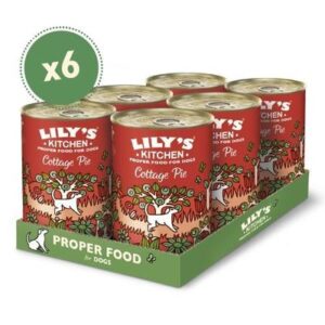 Lilys Kitchen Cottage Pie Grain Free Wet Dog Food 6 x 400g