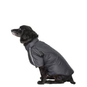 Trespaws Khaos Black Waterproof Dog Raincoat TP50 (M)