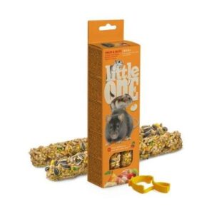 Little One Fruit and Nut Sticks for Small Animals - 2 x 60g