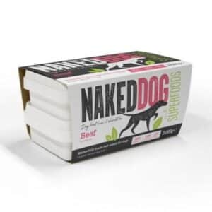 Naked Dog Adult Superfood Beef Raw Frozen Dog Food - 2 x 500g